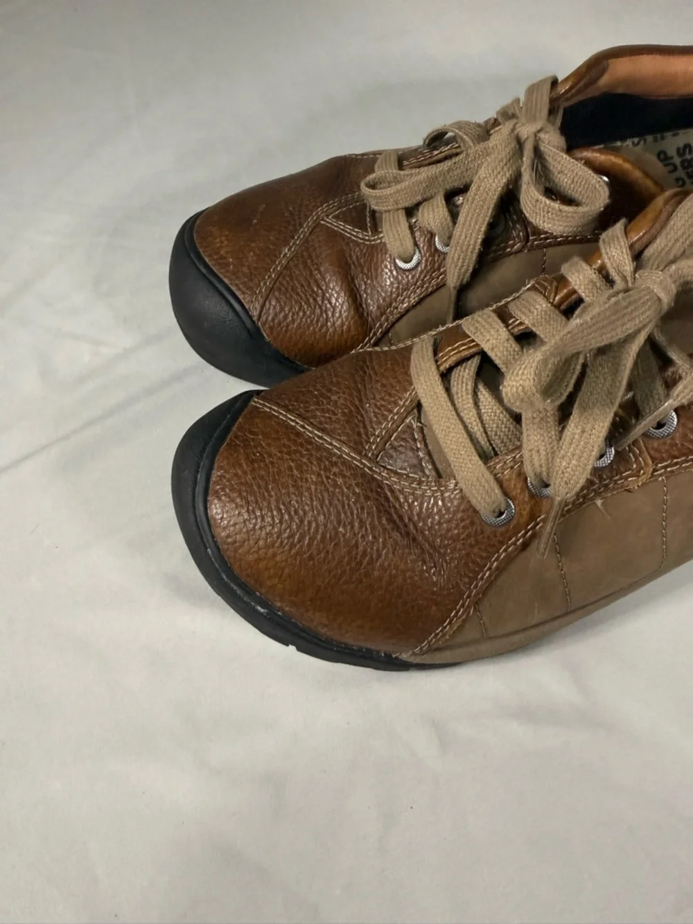 KEEN Womens 10.5 Brown Leather‎ Comfort Walking Casual Shoes Hiking